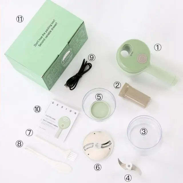 Chopper Mini Wireless Electric Mashed Garlic Cutting And Pressing Stir