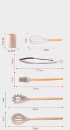 Household Silicone Kitchenware 12-piece Set