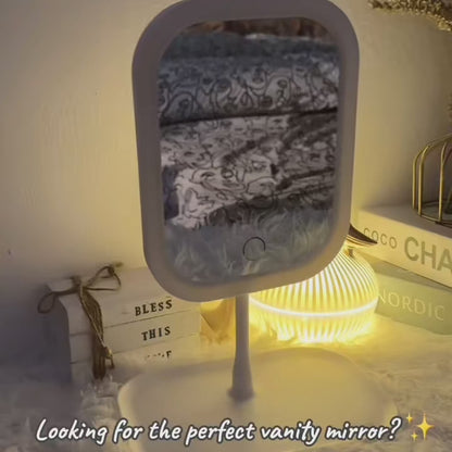 Touch LED makeup and skincare mirror