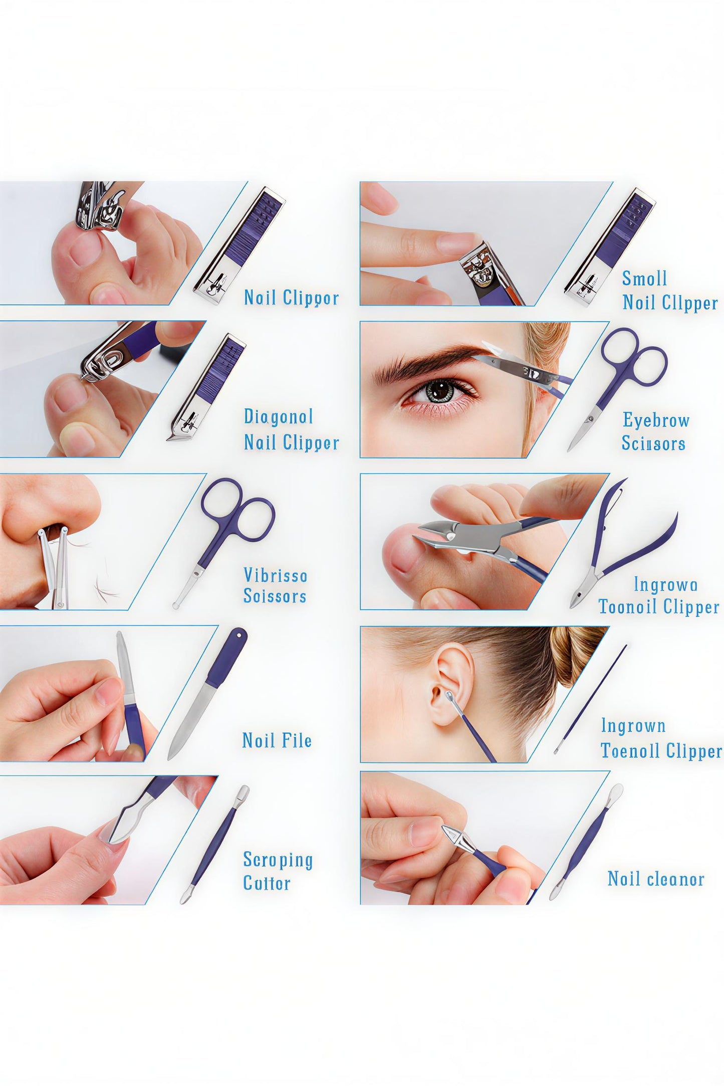16 pc Nail clippers