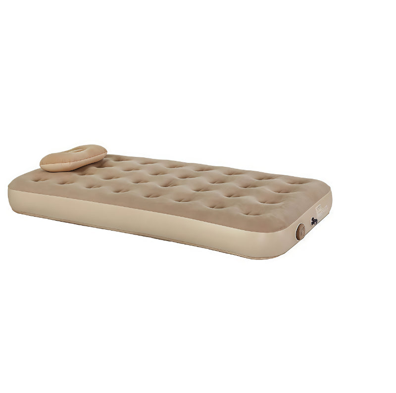 Single air mattress with built-in pump