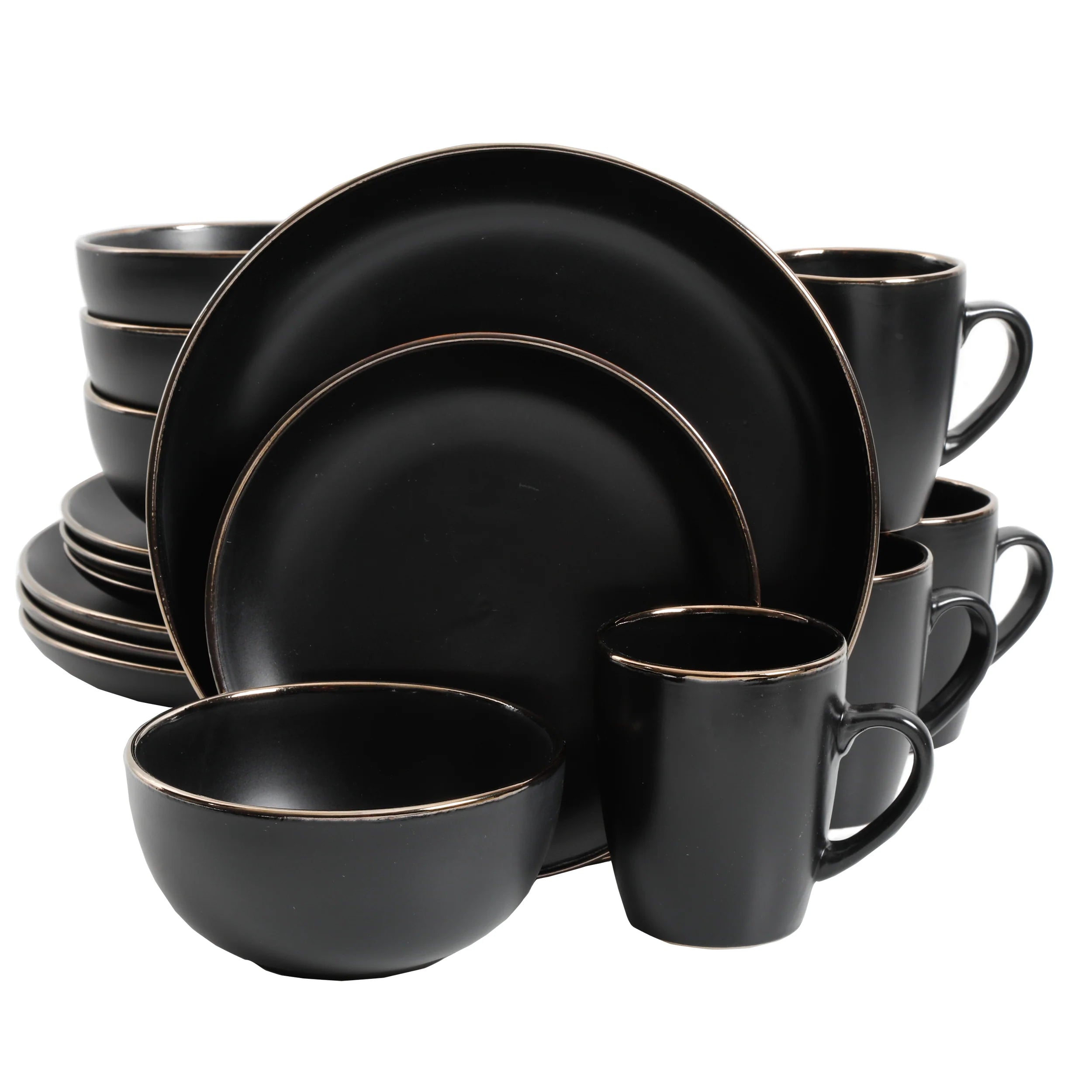 Black classy set (16 pieces)