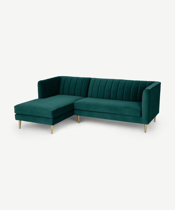 Emerald Green Velvet Sofa