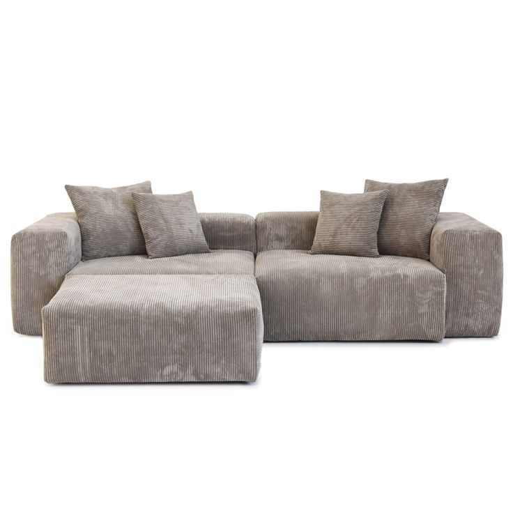 Corduroy L-Shape Sofa