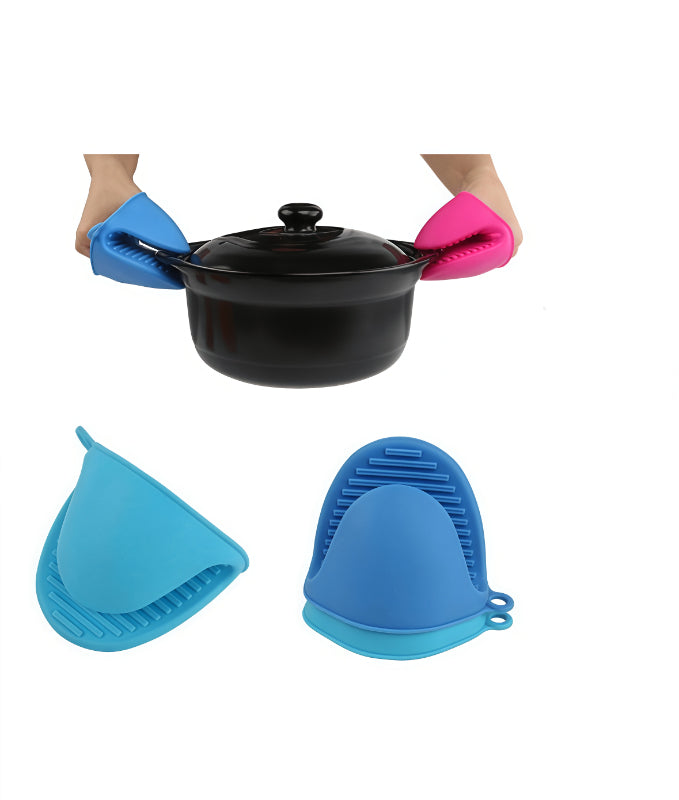 2 piece Thick silicone oven gloves