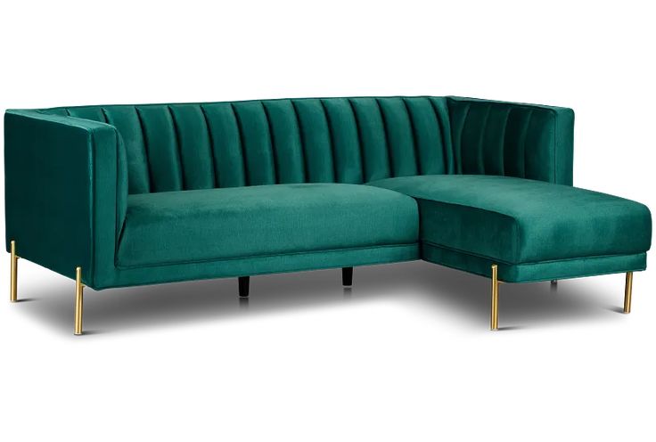 Emerald Green Velvet Sofa